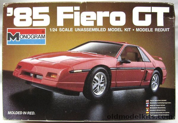 Monogram 1/24 1985 Pontiac Fiero GT, 2242 plastic model kit